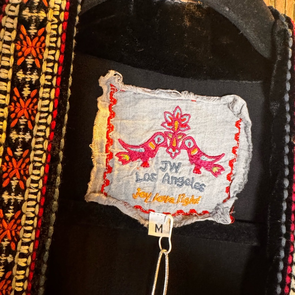 Johnny Was Velvet Kimono Jacket - Picture 6 of 7